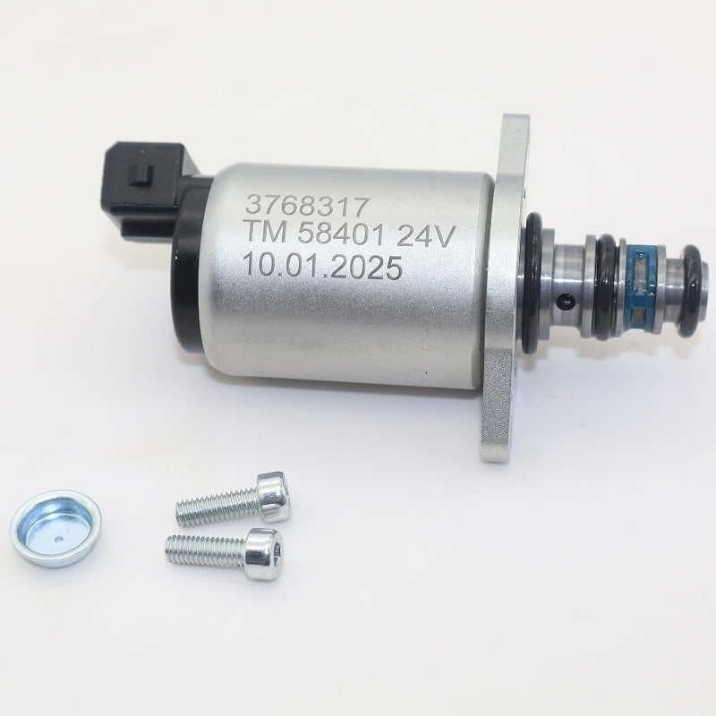 24V Hydraulic Solenoid Valve 3768317 923636.0756 Compatible for Parker Truck
