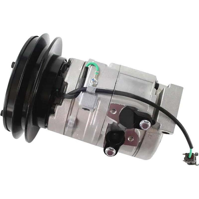 24V AC Compressor 447220-4053 20Y-979-6121 10S15C R134A Fits for Komatsu PC200-7 PC360-7 PC450 Excavator Air Conditioning Compressor Part Accessory