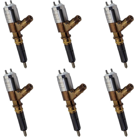 6PCS Common Rail Fuel Injectors 2645A753 Fits for Caterpillar CAT C6.6 Engine R1300G II Load Haul Dump