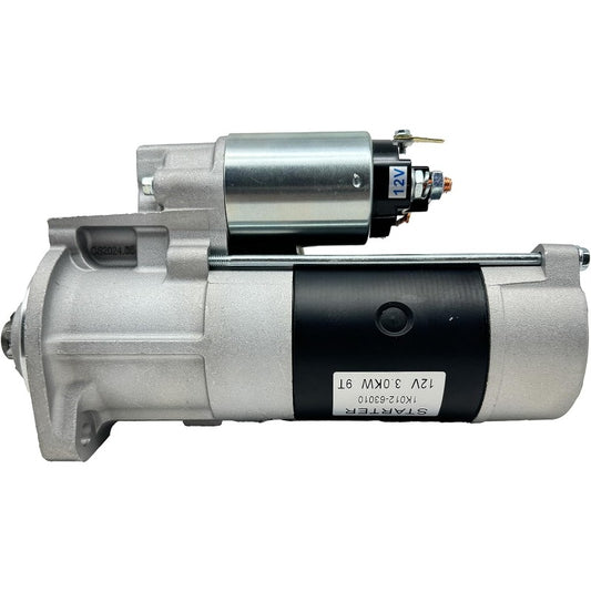 12V Starter Motor 9 Teeth 1K012-63010 1K012-63011 Fits with Kubota V3300 V3600 V3800 WG3800 Engine