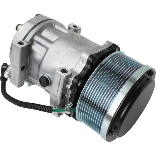 24V Air Conditioning AC Compressor 372-9295 3729295 Compatible for Caterpillar CAT Excavator 320E 320D 329E 324E 323DL 326F 330F 335F 320D2FMLL 538LL 558LL Replacement