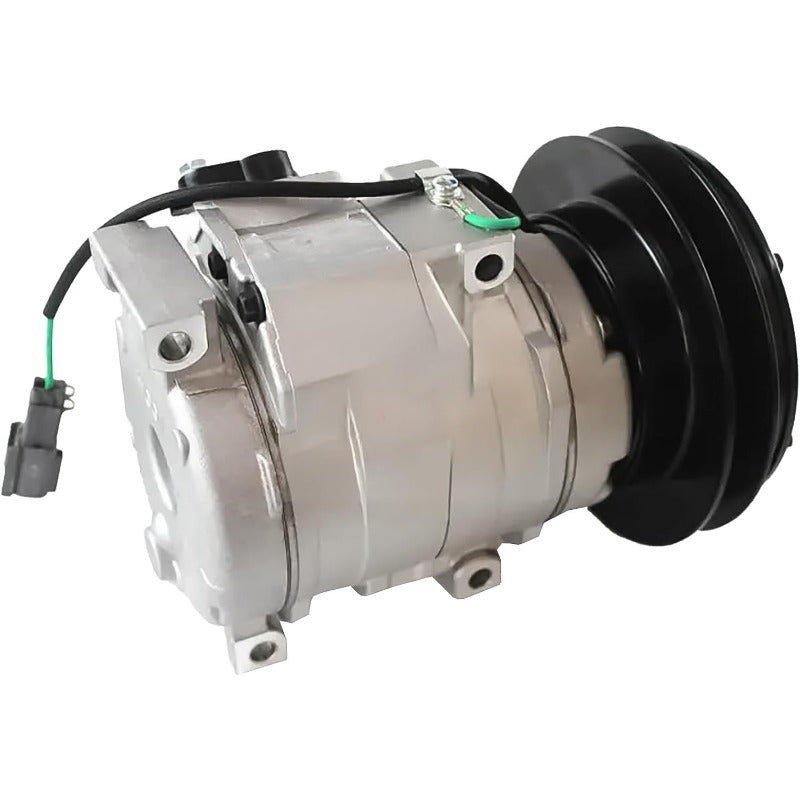 24V AC Compressor 447220-4053 20Y-979-6121 10S15C R134A Fits for Komatsu PC200-7 PC360-7 PC450 Excavator Air Conditioning Compressor Part Accessory