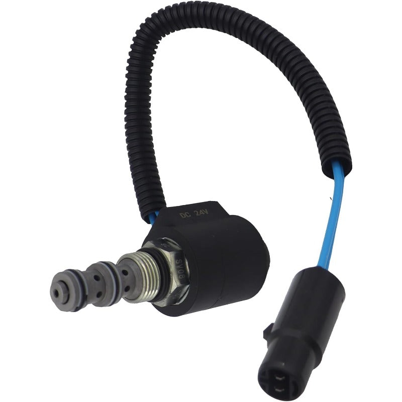 24V Solenoid Valve(Round Head) A353101 Compatible for Doosan D35S2 D35S5 D70S2 D70S5 D50SC-5 Forklift