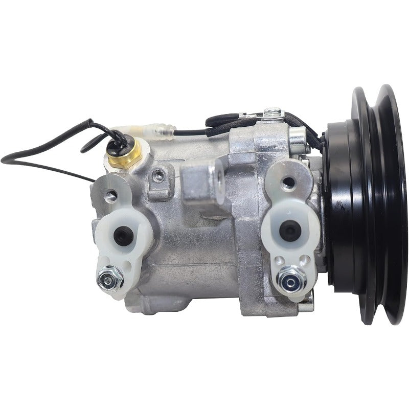 12V(Round Head) SVO7E Air Conditioning Compressor 447220-6750 4472206750 Compatible for Kubota SV95-2 RD451-93900 AC Compressor