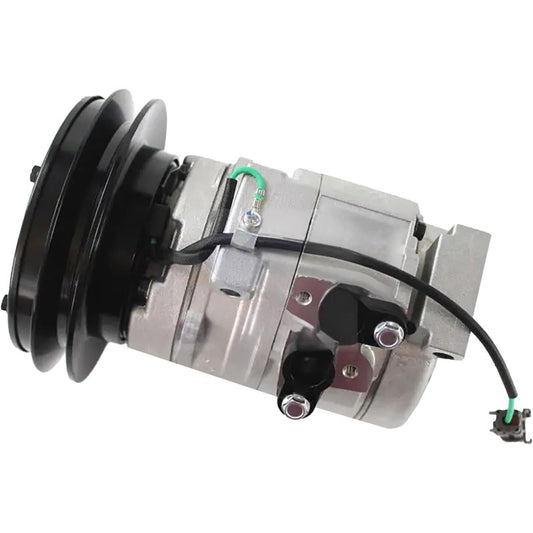 24V AC Compressor 447220-4053 20Y-979-6121 10S15C R134A Fits for Komatsu PC200-7 PC360-7 PC450 Excavator Air Conditioning Compressor Part Accessory