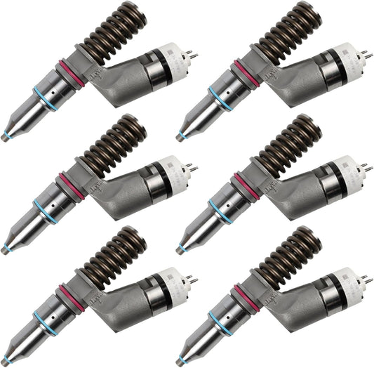 6PCS 249-0709 2490709 10R-1273 Diesel Fuel Injector for Caterpillar C15 3406E Engine