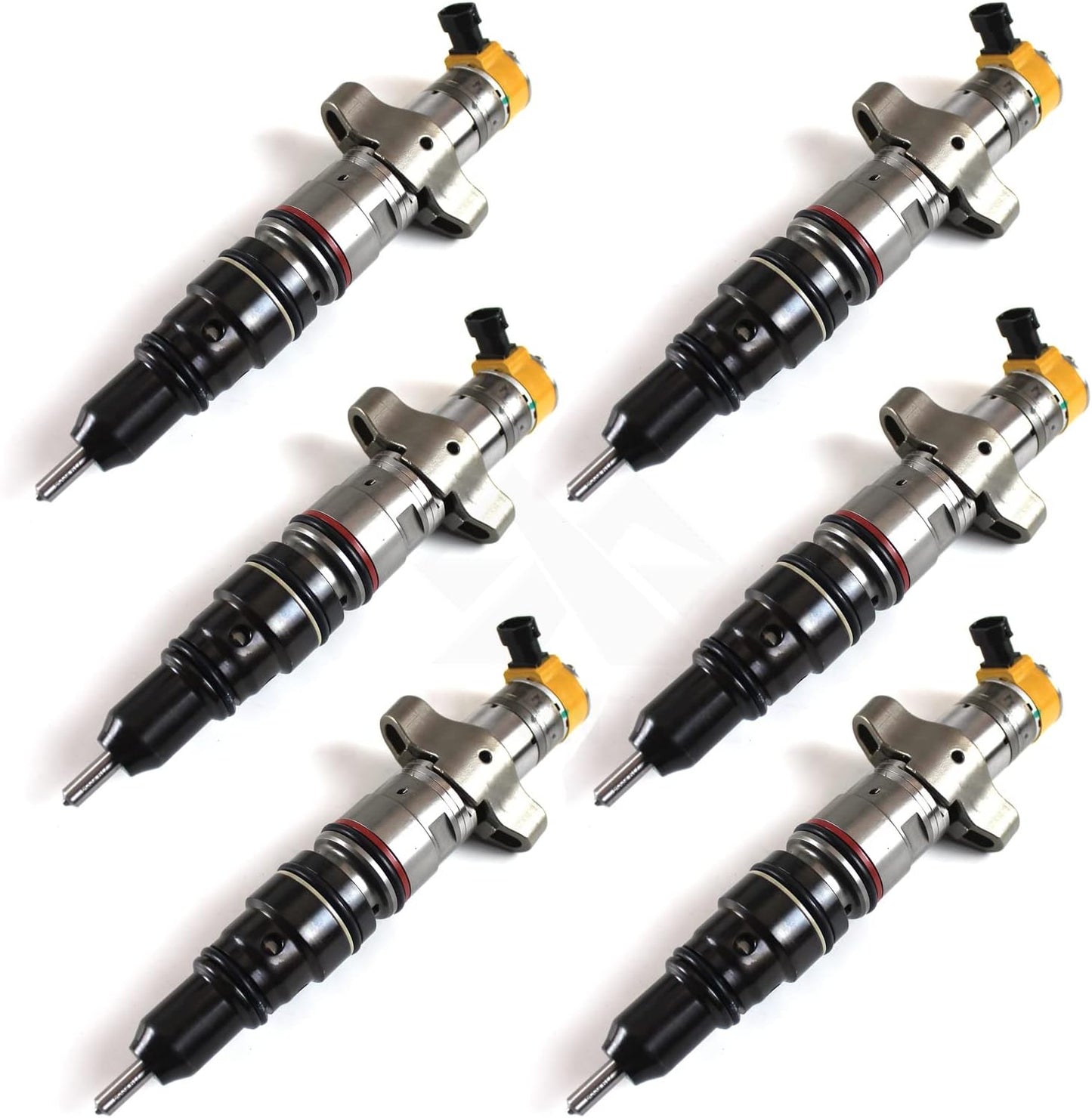 6PCS 242-0857 2420857 Diesel Fuel Injectors For Caterpillar C9 C-9 Engine 330D 336D 340D 336D2 340D2 Excavator 816F 140M 160M Motor Grader 973C Loader