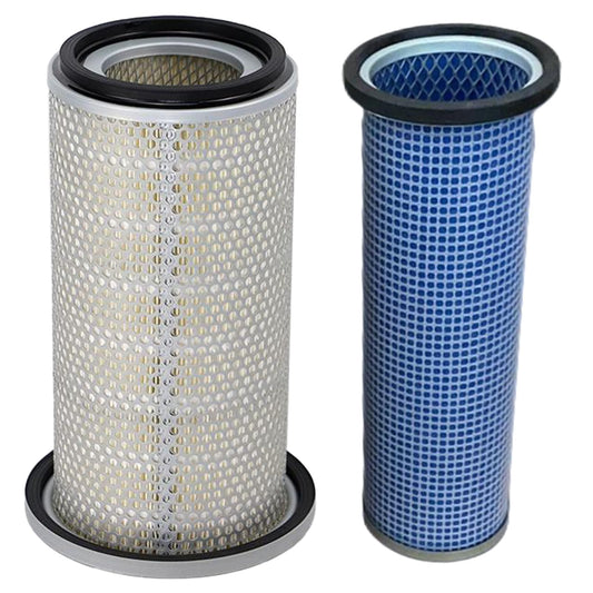 SXCCGMGQ Air Filter 600-181-9470 600-181-9480 Fits for Komatsu PC100-5 PC100-6 PC120-5 PC120-6（4D102） PC120-6（4D95） PC60-3 PC60-5 PW100-3