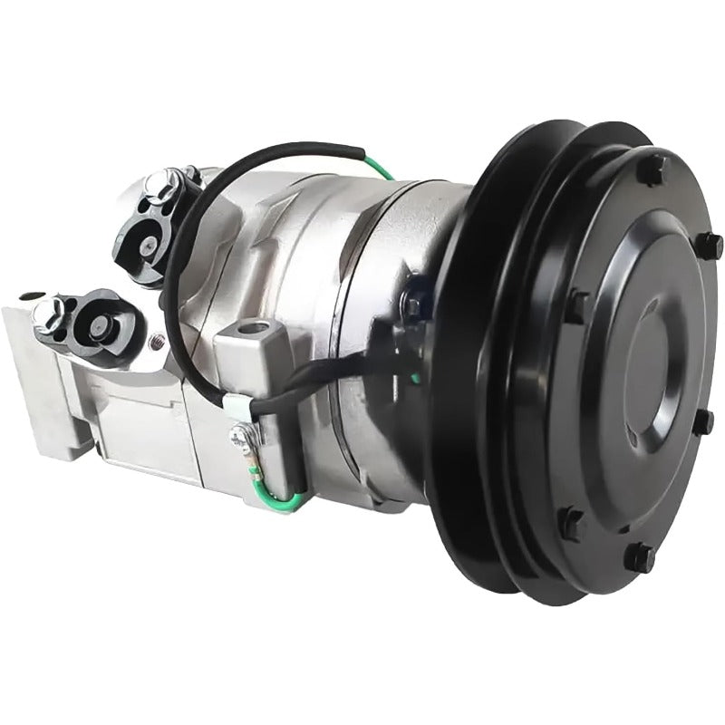 24V AC Compressor 447220-4053 20Y-979-6121 10S15C R134A Fits for Komatsu PC200-7 PC360-7 PC450 Excavator Air Conditioning Compressor Part Accessory