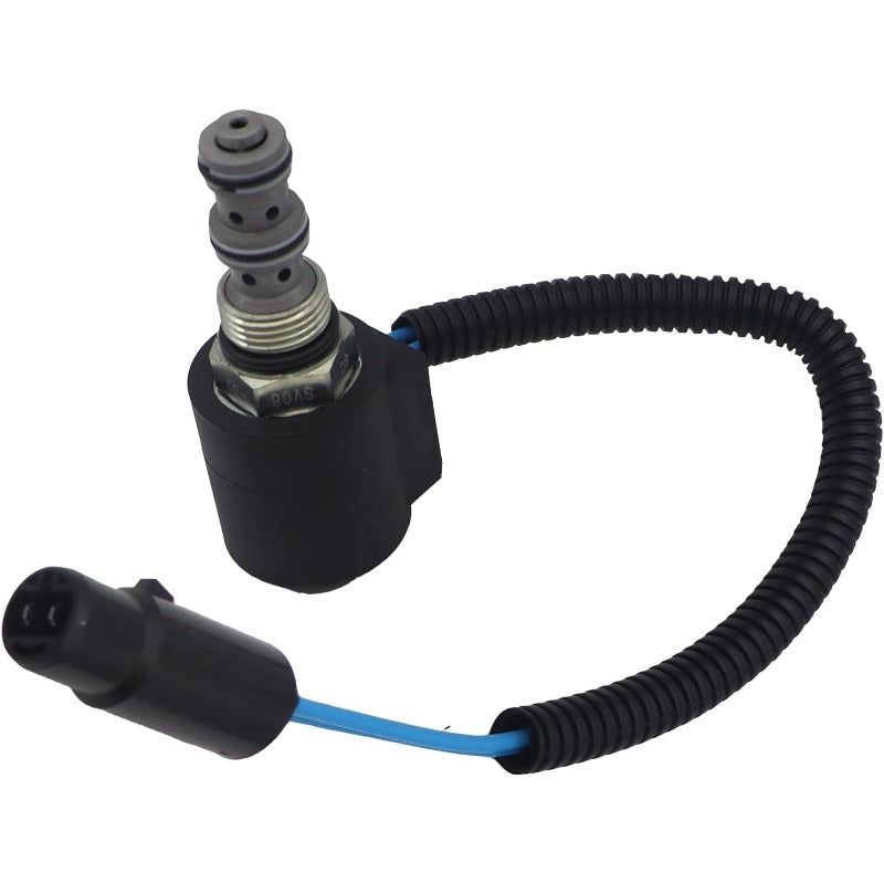 12V Solenoid Valve(Round Head) A353101 Compatible for Doosan D35S2 D35S5 D70S2 D70S5 D50SC-5 Forklift