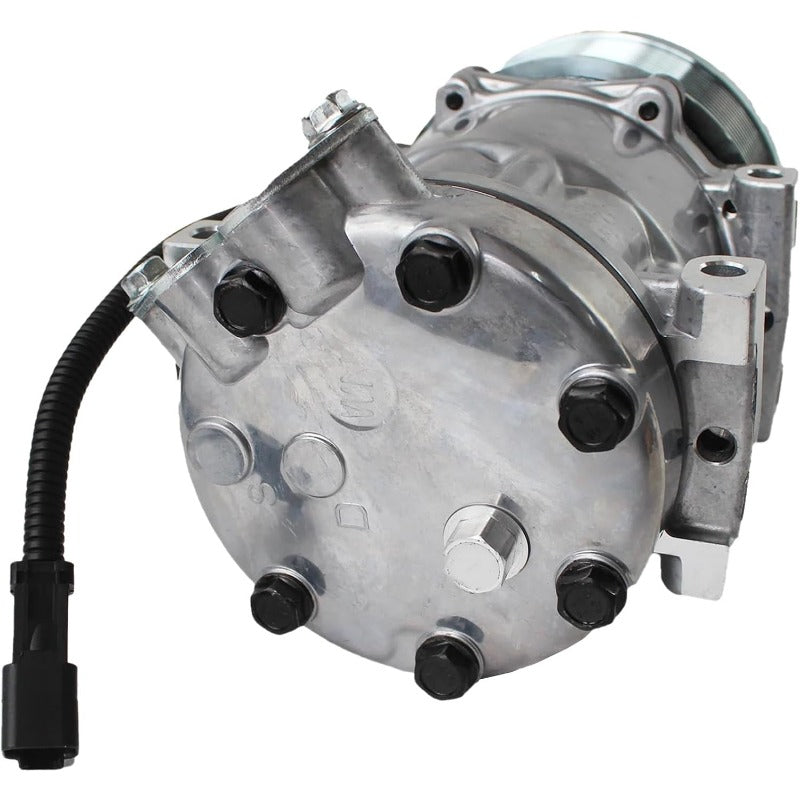 24V Air Conditioning AC Compressor 372-9295 3729295 Compatible for Caterpillar CAT Excavator 320E 320D 329E 324E 323DL 326F 330F 335F 320D2FMLL 538LL 558LL Replacement