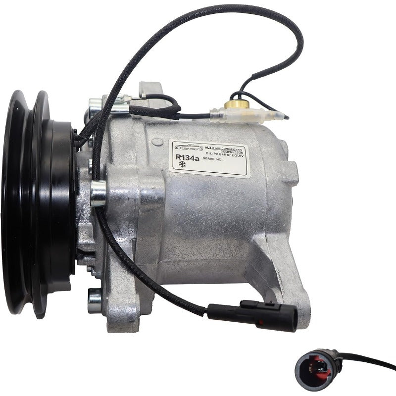 12V AC Compressor SV07E Fits for Kubota M6060 M7060 M8560 M9960 Tractor Replaces:RD451-93900 RD45193900